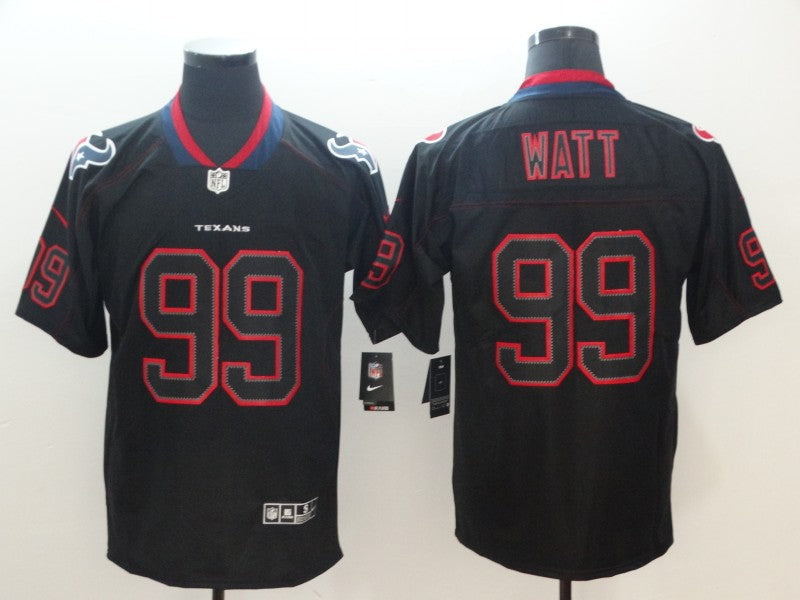 Men’s Houston Texans J.J. Watt #99 Black Authentic Jersey