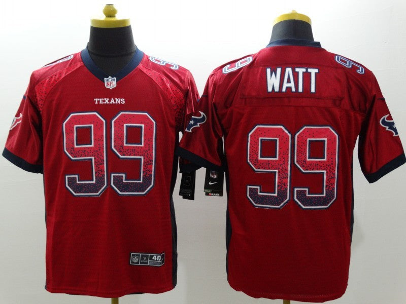 Men’s Houston Texans J.J. Watt #99 Red Jersey