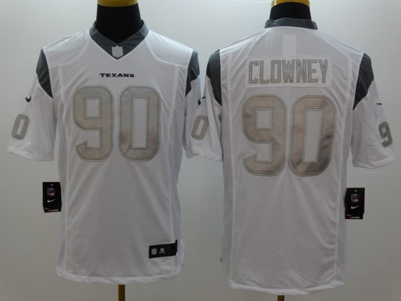Men’s Houston Texans Jadeveon Clowney #90 White Jersey