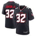 Men’s Houston Texans Lonnie Johnson Jr. #32 Navy Team Jersey
