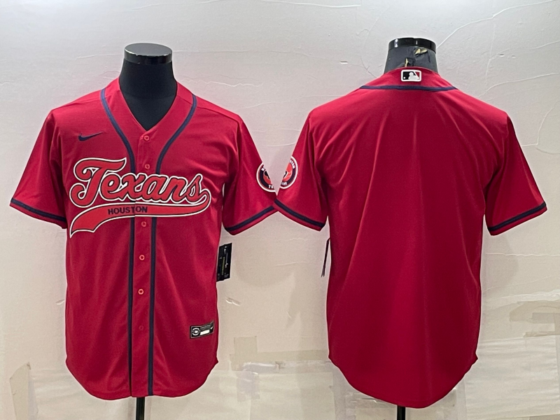 Men’s Houston Texans Red Blank Jersey