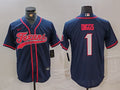 Men’s Houston Texans Stefon Diggs #1 Navy Jersey