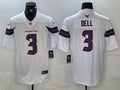 Men’s Houston Texans Tank Dell #3 White Jersey