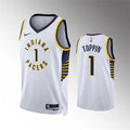 Mens Indiana Pacers #1 Obi Toppin White Association Edition Swingman Jersey