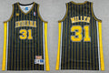 Men’s Indiana Pacers #31 Reggie Miller Navy Blue Pinstirpe Throwback Swingman Jersey
