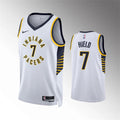 Mens Indiana Pacers #7 Buddy Hield White Association Edition Jersey