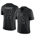 Mens Indianapolis Colts #14 Alec Pierce Black Rflctv Limited Jersey