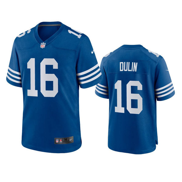 Mens Indianapolis Colts #16 Ashton Dulin Nike Royal Vapor Limited Jersey