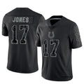 Mens Indianapolis Colts #17 Daniel Jones Black Rflctv Limited Jersey