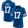 Mens Indianapolis Colts #17 Daniel Jones Nike Royal Alternate Retro Vapor Limited Jersey