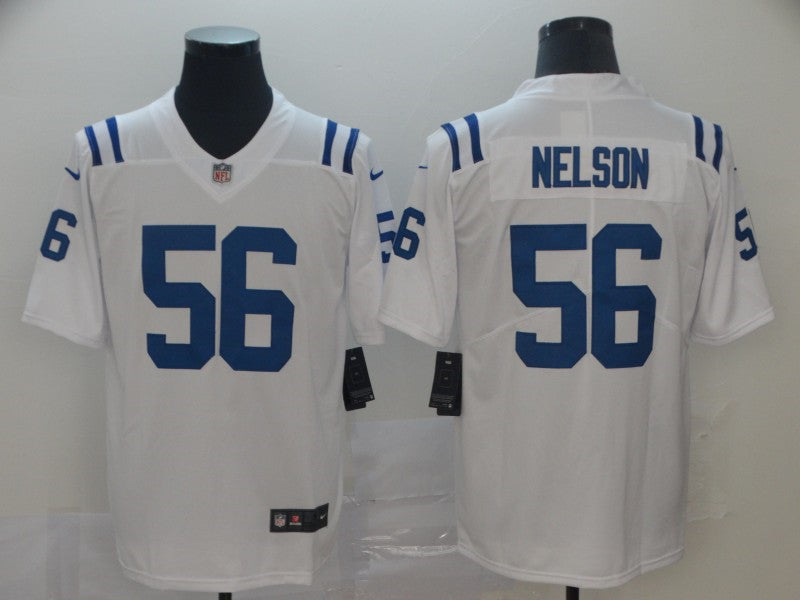 Men’s Indianapolis Colts #56 Quenton Nelson Nike White NFL Vapor Limited Jersey