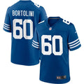 Mens Indianapolis Colts #60 Tanor Bortolini Nike Royal Alternate Retro Vapor Limited Jersey