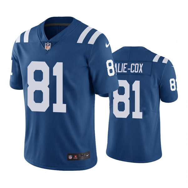 Mens Indianapolis Colts #81 Mo Alie-Cox Nike Royal Vapor Limited Jersey