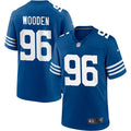 Mens Indianapolis Colts #96 Colby Wooden Nike Royal Alternate Vapor F.U.S.E. Limited Jersey