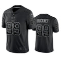 Mens Indianapolis Colts #99 DeForest Buckner Black Reflective Limited Jersey