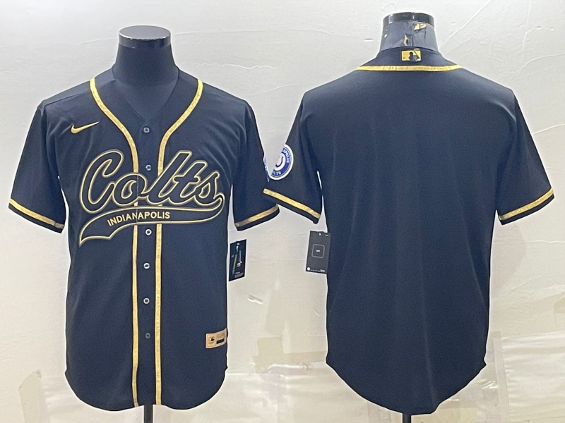 Men’s Indianapolis Colts Black Blank Jersey