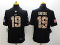 Men’s Indianapolis Colts Johnny Unitas #19 Black Jersey