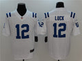 Men’s Indianapolis Colts Retired Player #12 Andrew Luck Nike White NFL Vapor Limited Jersey