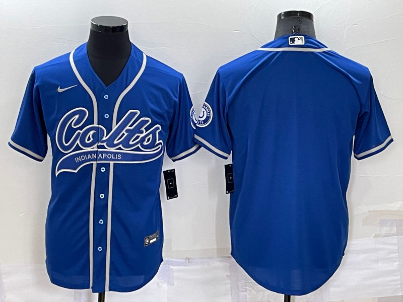 Men’s Indianapolis Colts Royal Blank Jersey