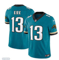 Mens Jacksonville Jaguars #13 Christian Kirk Nike Teal Prowler Throwback Vapor F.U.S.E. Limited Jersey Teal