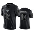 Mens Jacksonville Jaguars #16 Trevor Lawrence Black Reflective Limited Jersey