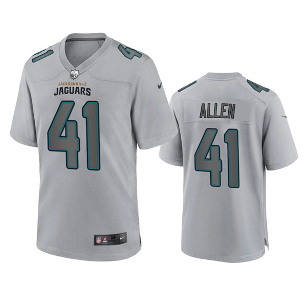 Mens Jacksonville Jaguars #41 Josh Hines-Allen Gray Atmosphere Fashion Game Jersey