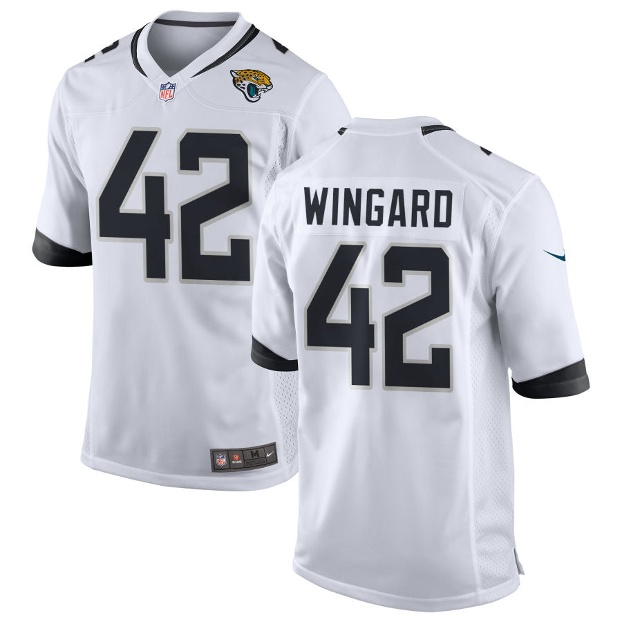 Mens Jacksonville Jaguars #42 Andrew Wingard Nike White Vapor Untouchable Limited Jersey