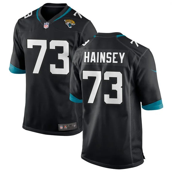 Mens Jacksonville Jaguars #73 Robert Hainsey Nike Black Vapor F.U.S.E. Limited Jersey
