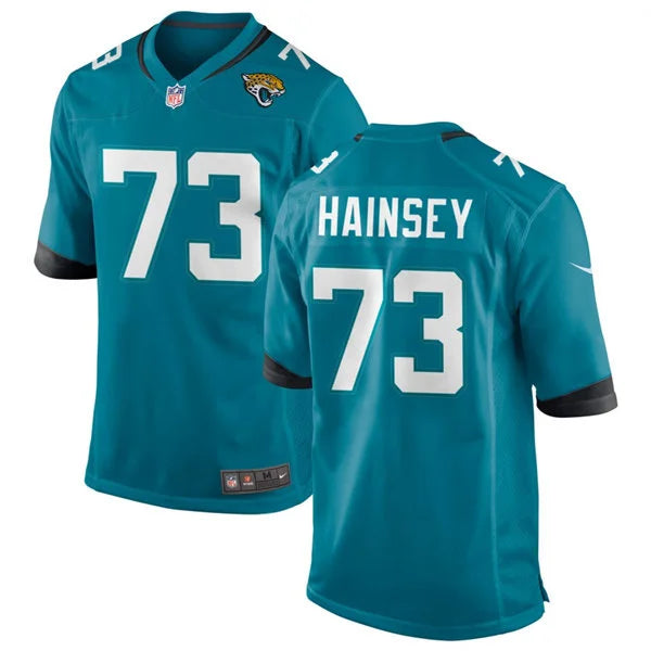 Mens Jacksonville Jaguars #73 Robert Hainsey Nike Teal Alternate F.U.S.E. Limited Jersey
