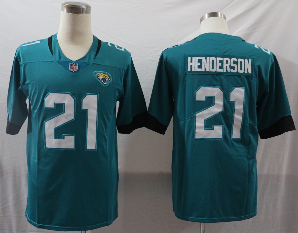 Men’s Jacksonville Jaguars CJ Henderson #21 Teal Jersey