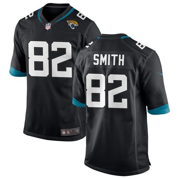 Mens Jacksonville Jaguars Retired Player #82 Jimmy Smith Nike Black Vapor Untouchable Limited Jersey