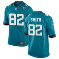 Mens Jacksonville Jaguars Retired Player #82 Jimmy Smith Nike Teal Alternate Vapor Untouchable Limited Jersey