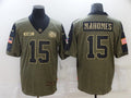 Men’s Kansas City Chiefs #15 Patrick Mahomes Brown Jersey