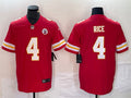Men’s Kansas City Chiefs #4 Rashee Rice Nike Red Vapor Untouchable Limited Jersey