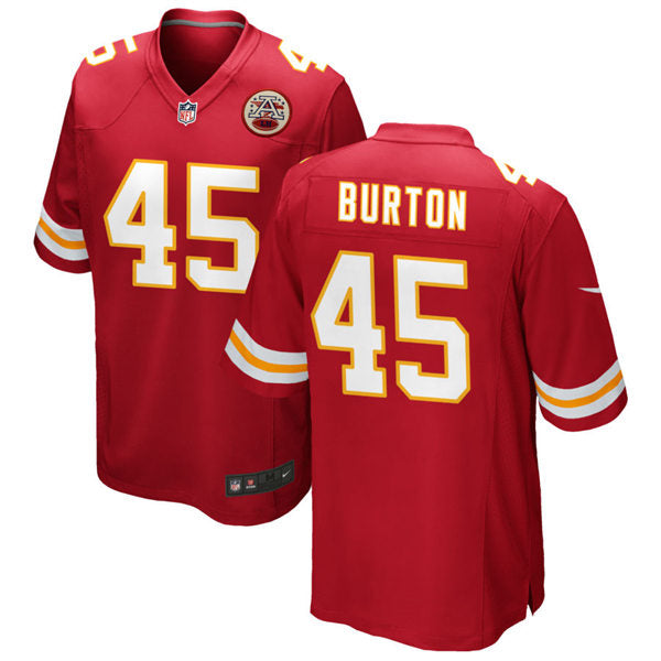 Men’s Kansas City Chiefs #45 Michael Burton Nike Red Vapor Untouchable Limited Jersey