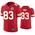 Men’s Kansas City Chiefs #83 Noah Gray Nike Red Vapor Untouchable Limited Jersey