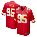 Men’s Kansas City Chiefs Chris Jones #95 Red Super Bowl LVIII Jersey