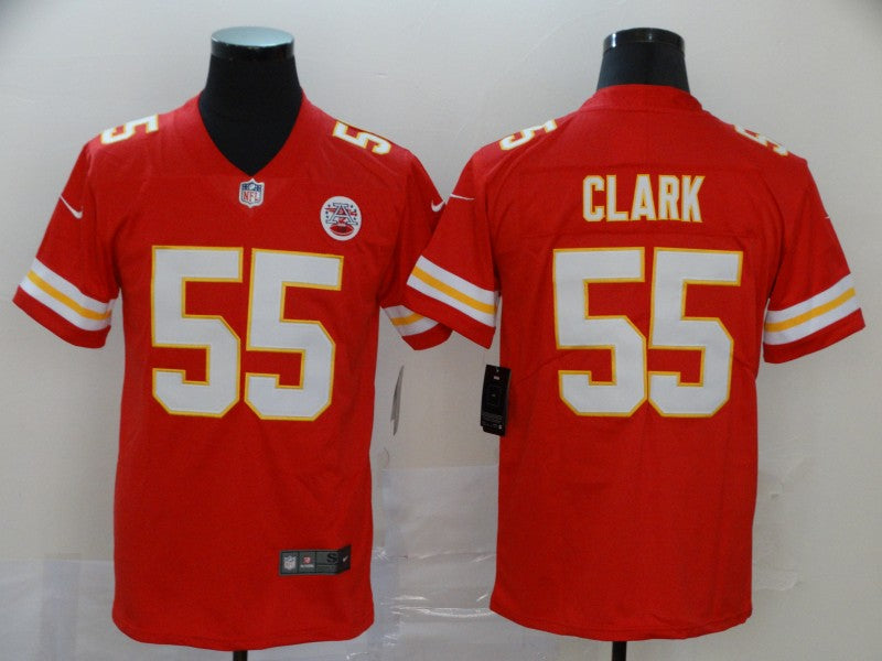 Men’s Kansas City Chiefs Frank Clark #55 Red Jersey