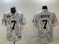 Men’s Kansas City Chiefs Harrison Butker #7 Arctic Camo 2024 Salute to Service Limited Jersey