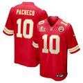 Men’s Kansas City Chiefs Isiah Pacheco #10 Red Super Bowl LIX Jersey