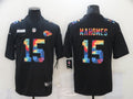 Men’s Kansas City Chiefs Patrick Mahomes #15 Black Jersey