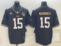 Men’s Kansas City Chiefs Patrick Mahomes #15 Black Team Jersey