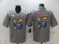 Men’s Kansas City Chiefs Patrick Mahomes #15 Gray Jersey