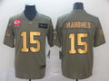Men’s Kansas City Chiefs Patrick Mahomes Brown Jersey