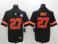 Men’s Kansas City Chiefs Retired Player #27 Clark Hunt Nike Black Game Fashion Jersey