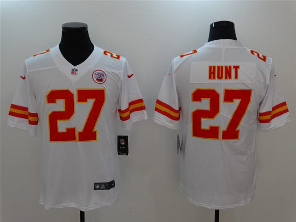 Men’s Kansas City Chiefs Retired Player #27 Clark Hunt Nike White Vapor Untouchable Jersey
