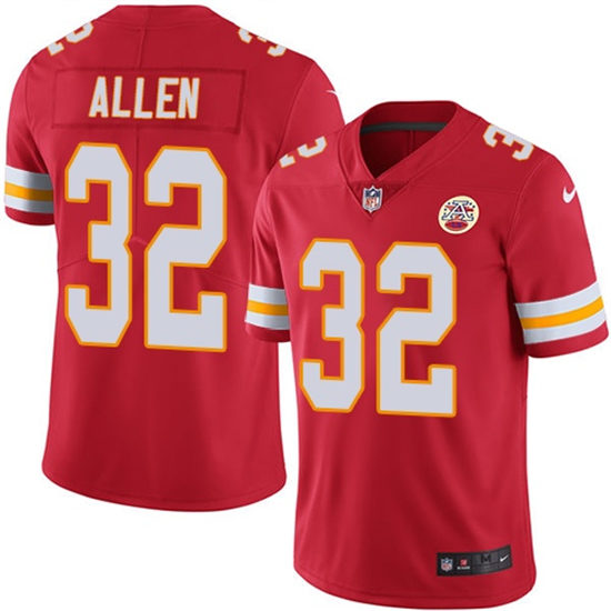 Men’s Kansas City Chiefs Retired Player #32 Marcus Allen Nike Red Vapor Untouchable Limited Jersey