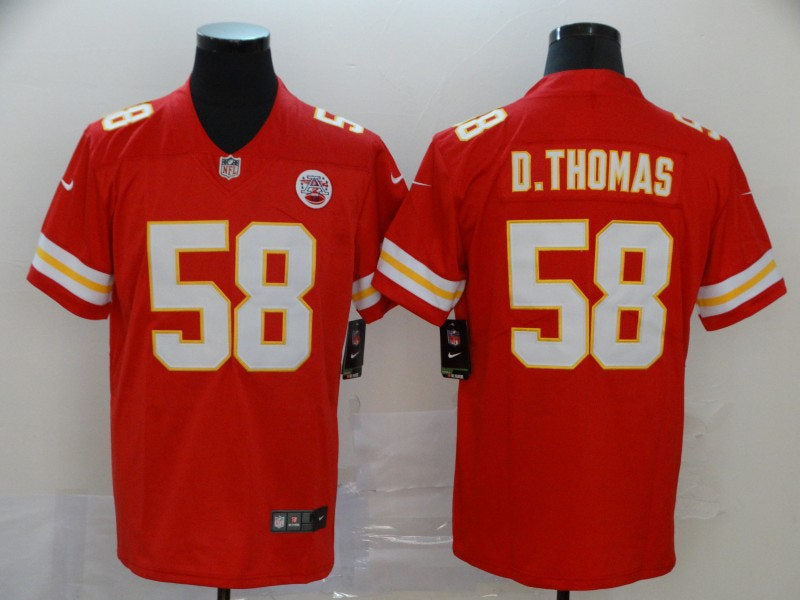 Men’s Kansas City Chiefs Retired Player #58 Derrick Thomas Nike Red Game Player Football Jersey