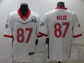 Men’s Kansas City Chiefs Travis Kelce #87 White ALL STAR Jersey