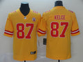 Men’s Kansas City Chiefs Travis Kelce #87 Yellow Inverted Legend Jersey